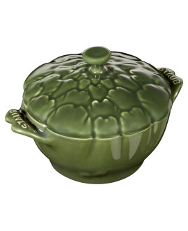 Staub Ceramique Cocotte Carciofo 13 cm Verde Basilico
