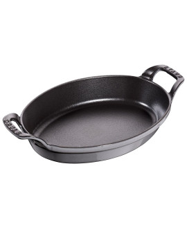 Staub Specialities Pirofila Ovale Ghisa 24cm x 18cm Grigio Grafite