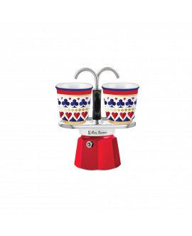 Bialetti Moka Mini Express Carte Caffettiera + 2 Tazze Natale...