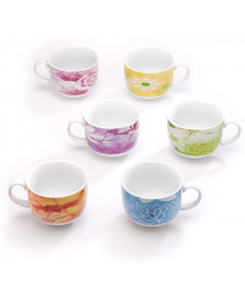 Tognana Confezione 6 Tazze Colazione Senza Piatto Bois De Boulogne