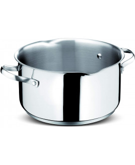 Casseruola Lagostina Sfiziosa 20 Cm In Acciaio Inox - Fondo Triplo Per Induzione, Manici Professionali, Lucida