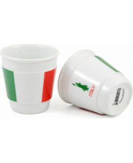 Bialetti Bicchierino Tazzina Caffè Italy Porcellana