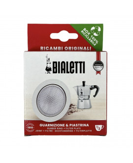 Bialetti Ricambio Guarnizione Originale E Filtro Per Moka 1/2 Tz