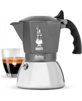 Bialetti Nuova Brikka Induction 4 Tazze Adatta a Tutti i piani...