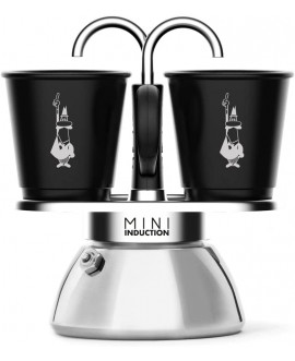 Bialetti Caffettiera Mini Express Induction 2 Tazze Nero Tutti I...