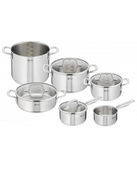 Lagostina Batteria Virtuosa 10 Pezzi Acciaio Inox