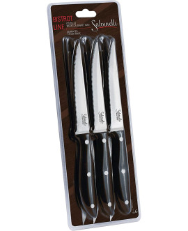 Salvinelli Bistrot Coltello da Bistecca Seghettato Acciaio Inox...