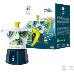 Bialetti Moka Express da 3 Tazze (130 ml) MICO, Edizione Speciale...
