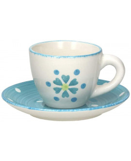 Tognana Confezione 6 Tazze Caffe' con Piatto Gypsy Sapphire